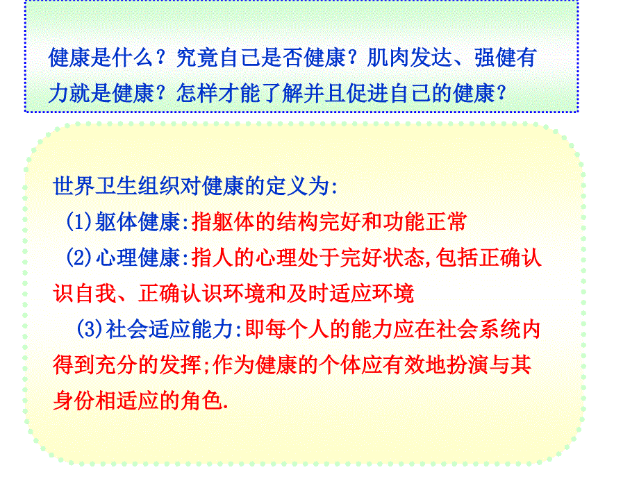 了解自己,增进健康 开发区中学 李淑民_第2页