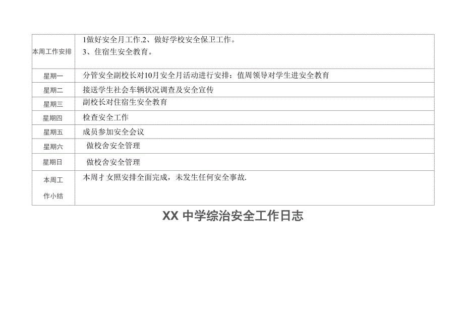 学校安全工作日志_第5页