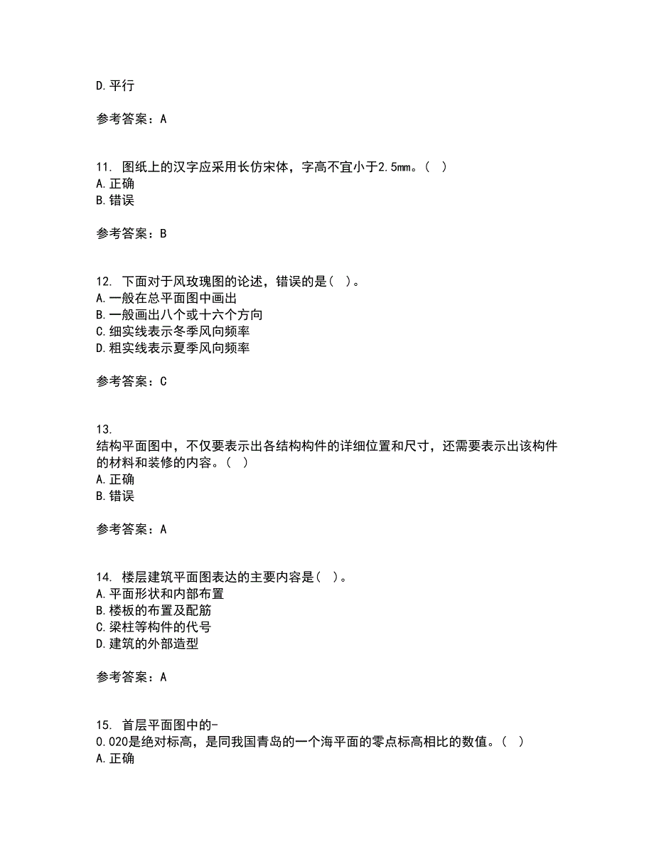 大连理工大学21春《建筑制图》在线作业二满分答案_90_第3页