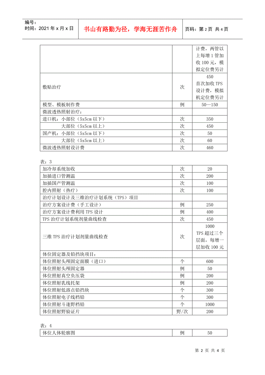 中大五院肿瘤放疗项目收费标准_第2页