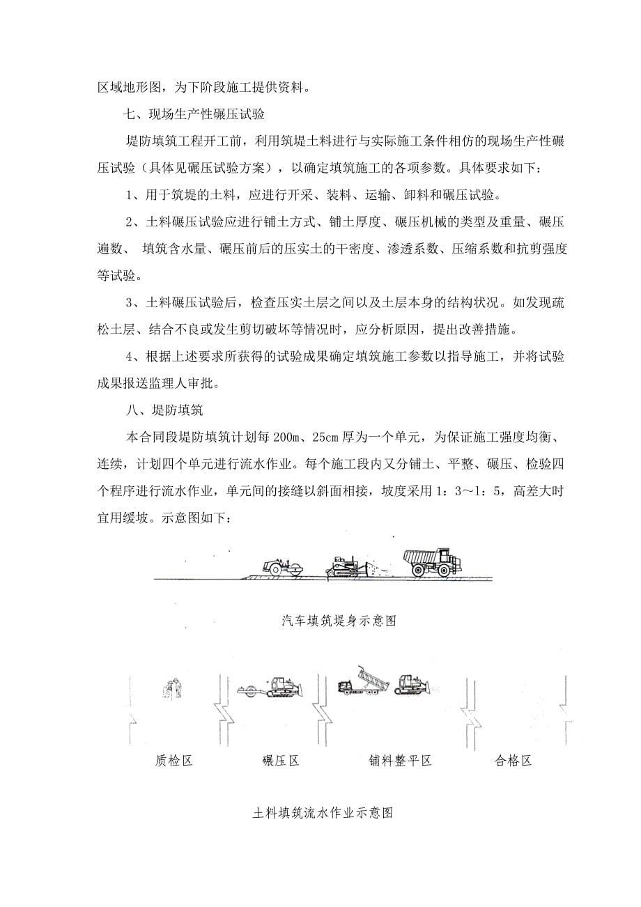 安徽某河道防洪治理工程回填碾压土方施工方案_第5页