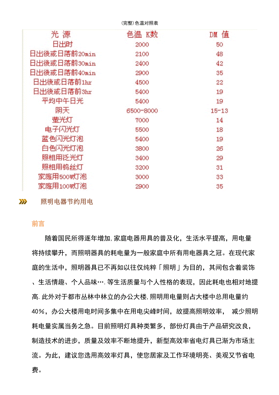 (最新整理)色温对照表_第3页