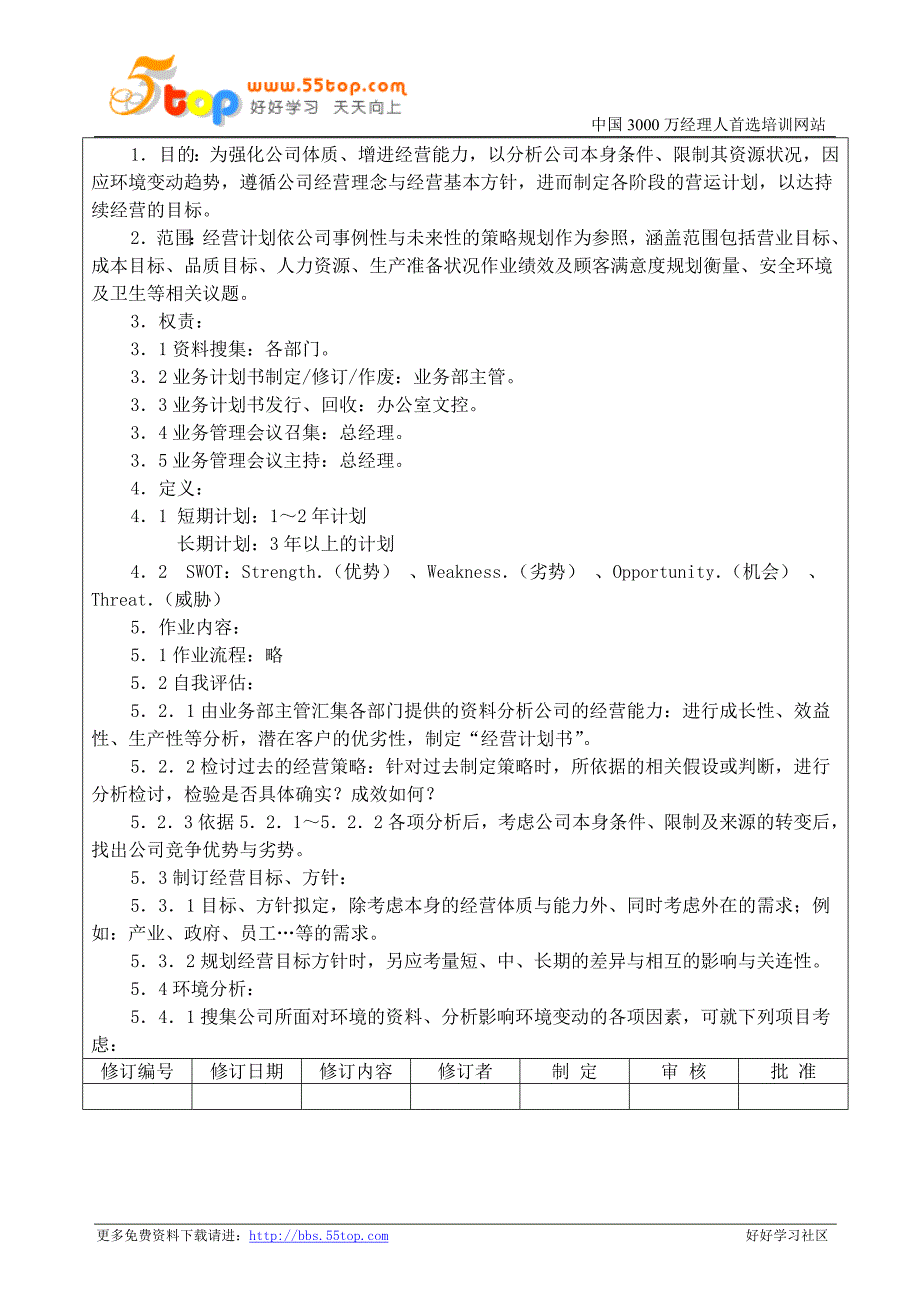 【管理精品】业务计划管理程序(1)_第2页