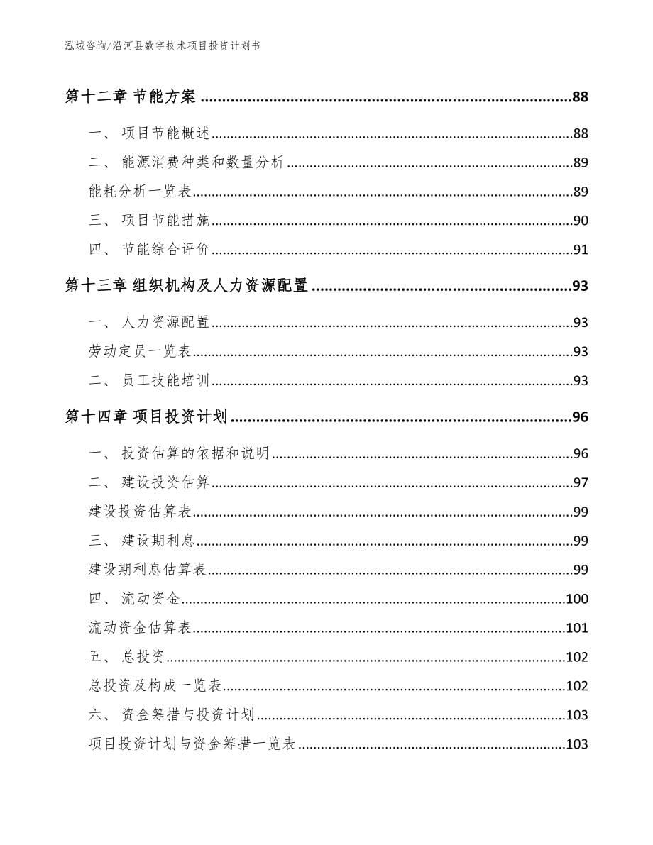 沿河县数字技术项目投资计划书_第5页