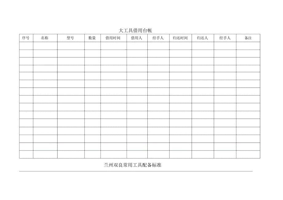 工具管理制度(完整版)_第5页