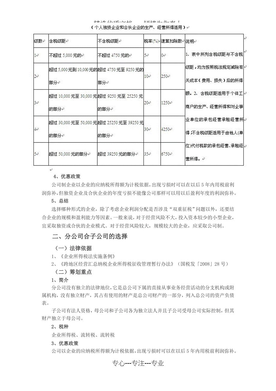 企业设立环节的安全管理及税收筹划_第2页