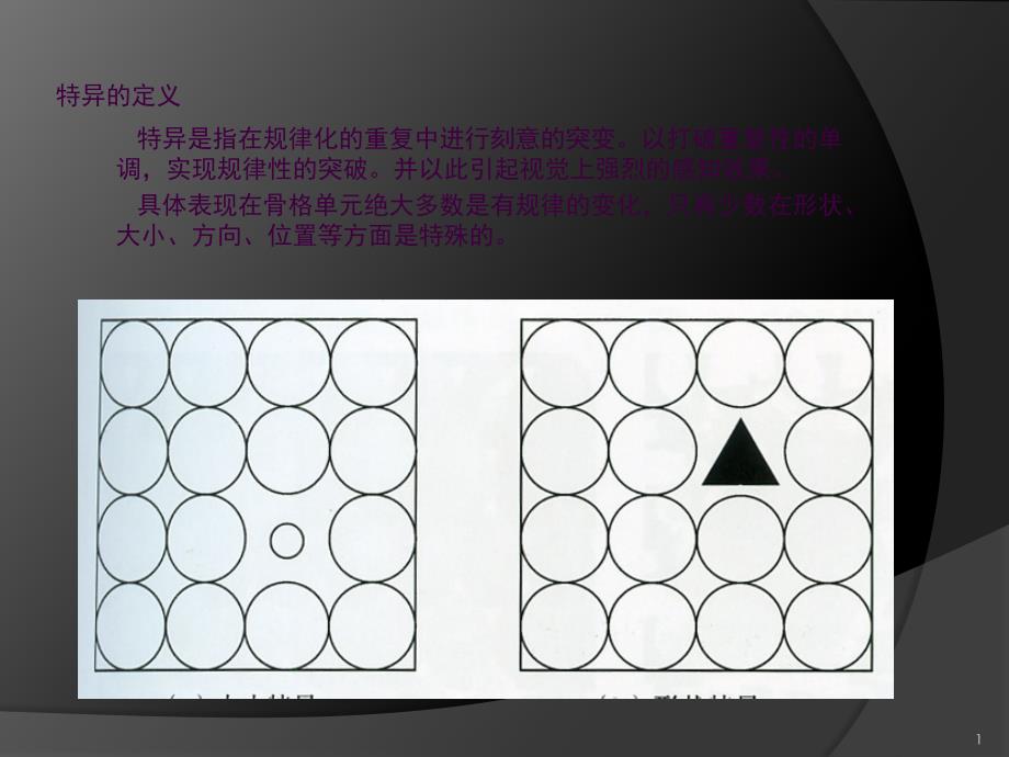 构成艺术教程三特异密集ppt课件_第1页