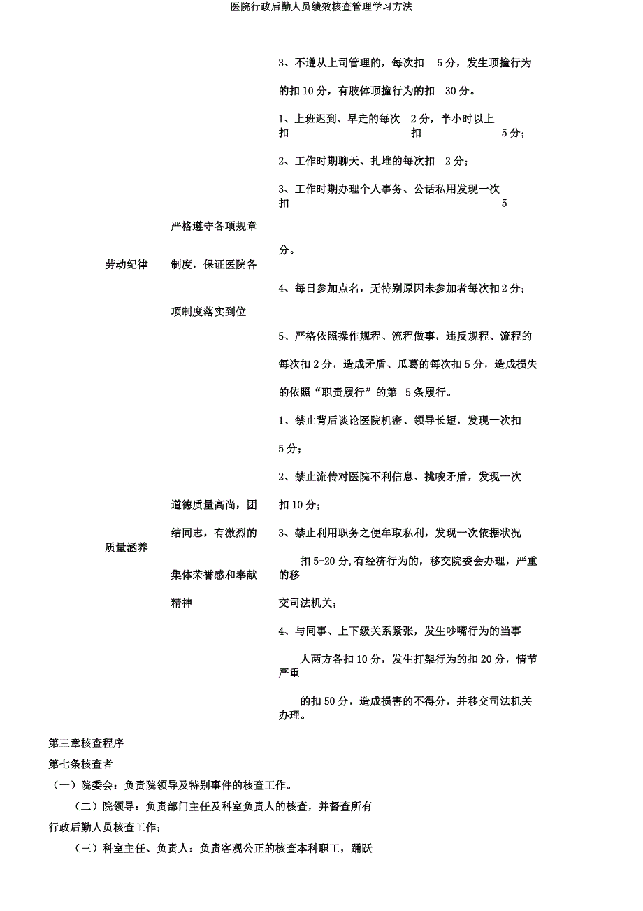 医院行政后勤人员绩效考核管理学习办法.docx_第4页