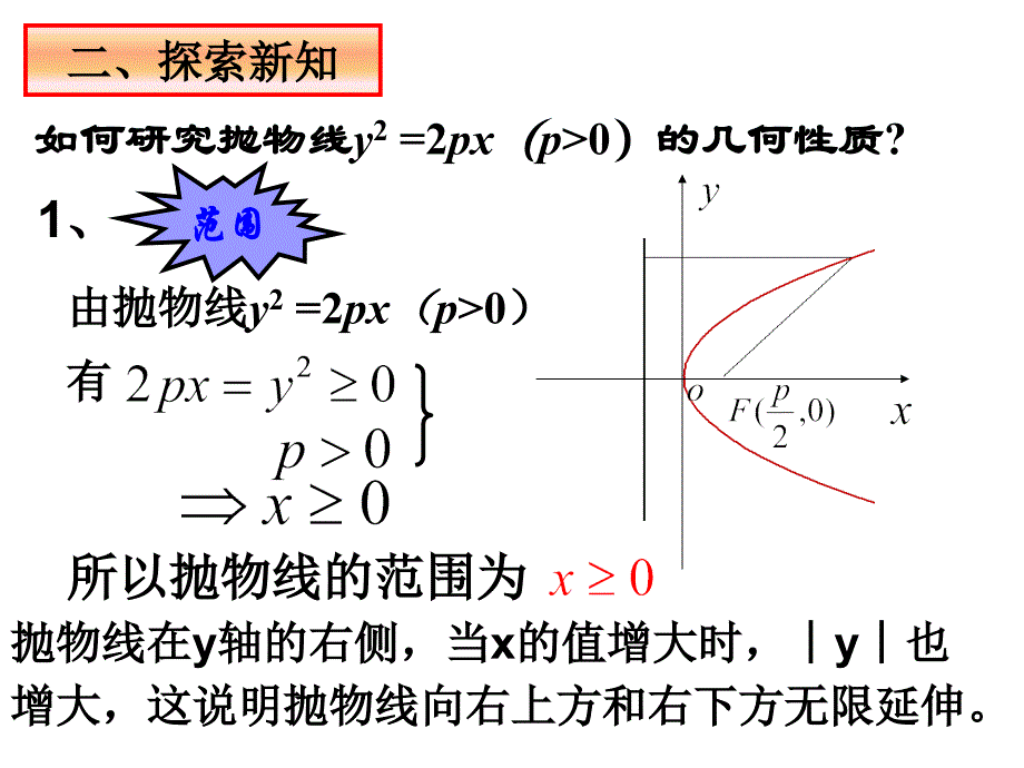 抛物线的简单几何性质(上课版)(2)_第3页