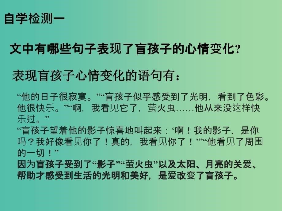 七年级语文上册 29《盲孩子和他的影子》课件 （新版）新人教版.ppt_第5页