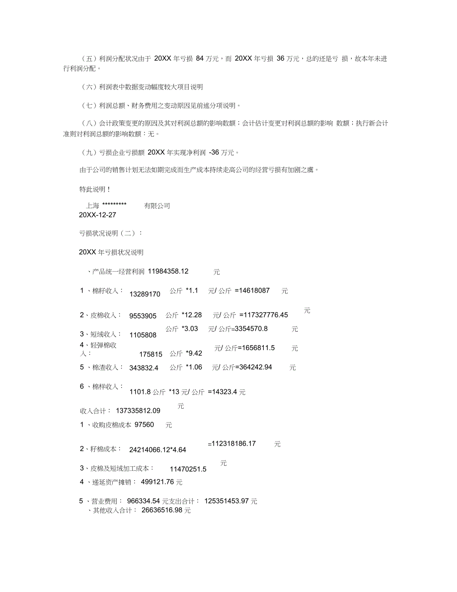 亏损情况说明10篇_范文_第2页