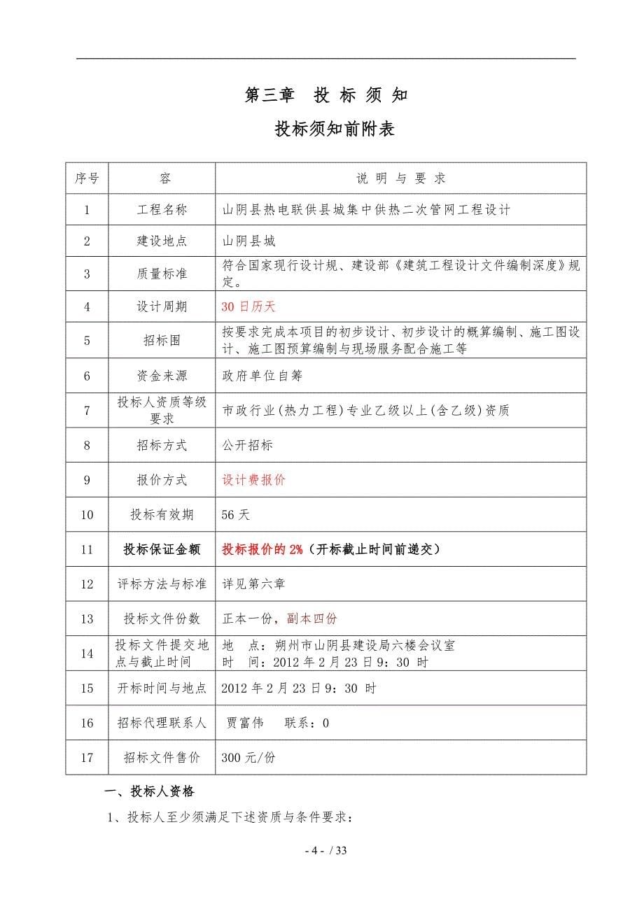 某县城集中供热二次管网工程设计招标公告_第5页