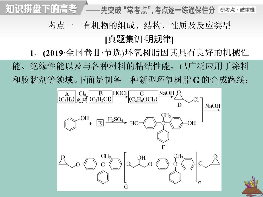 （通用版）2020新高考化学复习 第11题 有机合成与推断题（选考）课件_第2页