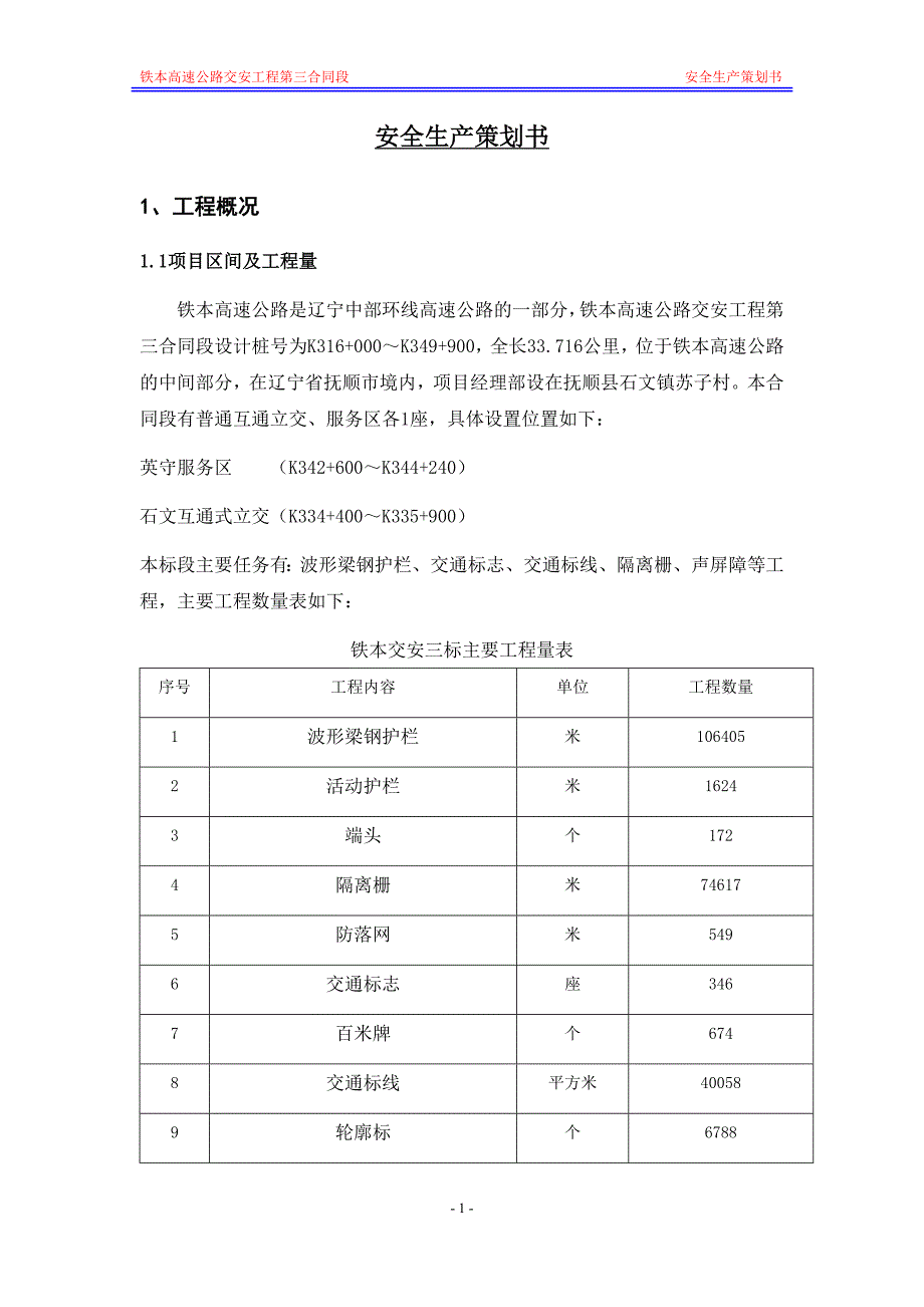 安全生产策划书_第1页