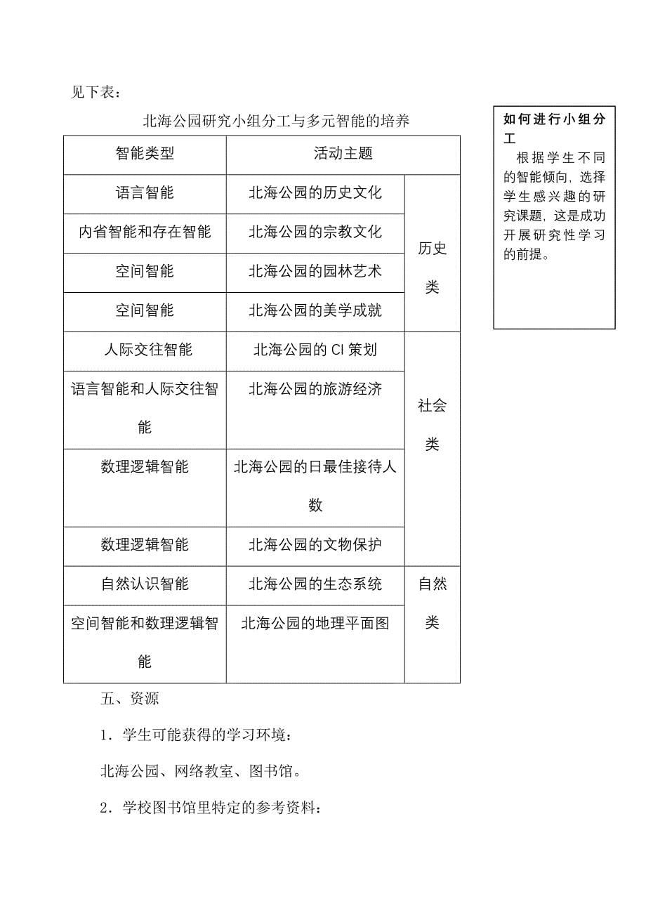 以多元智能理论为指导的教学设计_第5页