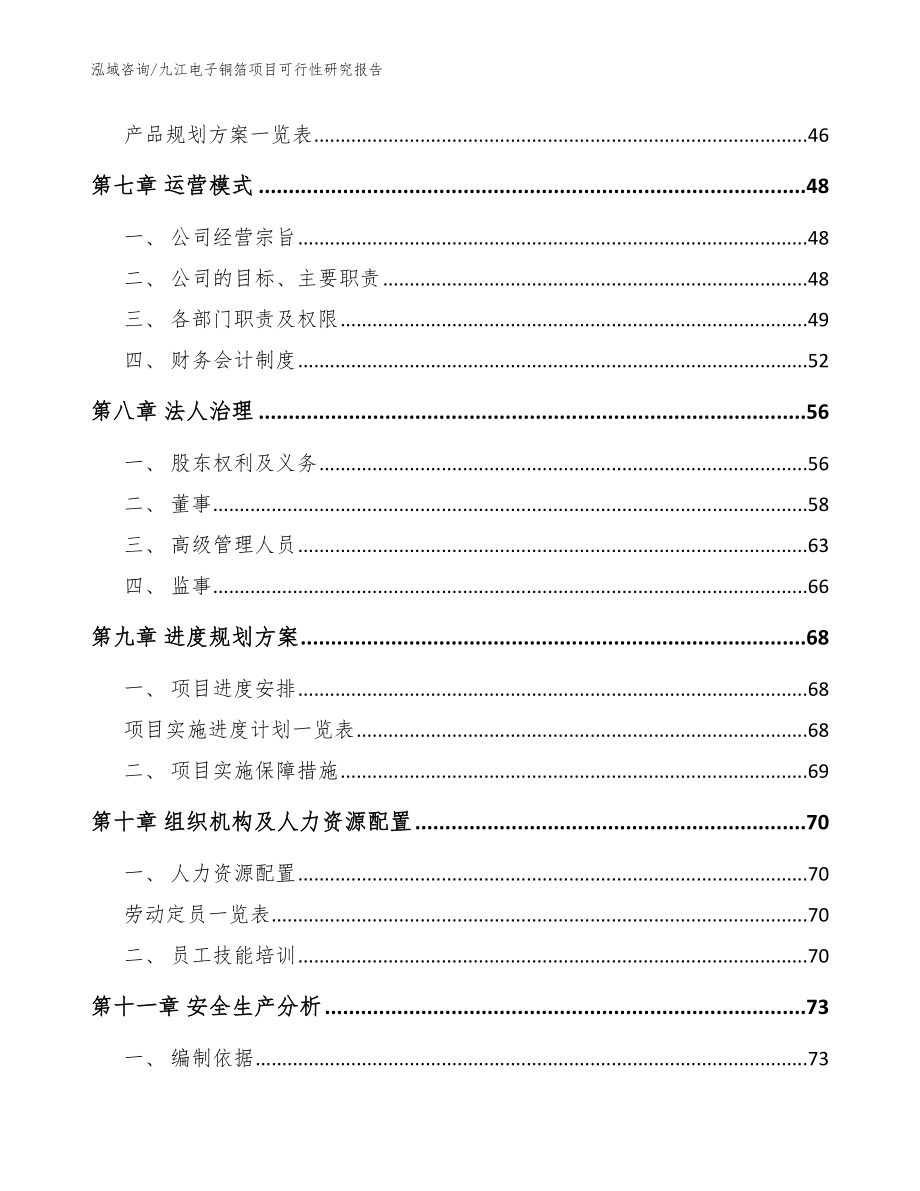 九江电子铜箔项目可行性研究报告【范文参考】_第3页