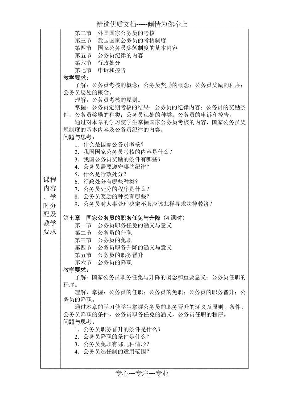 《公务员法》课程教学提纲_第5页