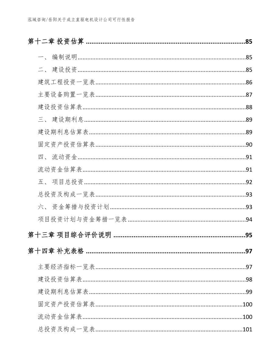 岳阳关于成立直驱电机设计公司可行性报告_第5页