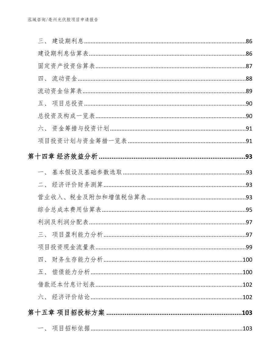 亳州光伏胶项目申请报告_第5页