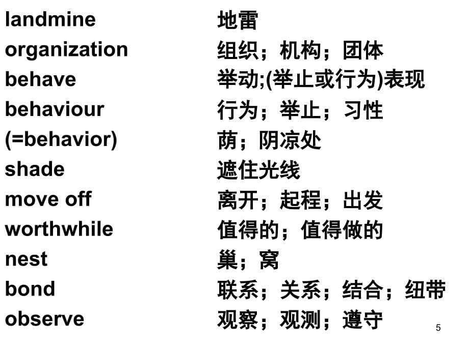 人教版必修四英语单词全课堂PPT_第5页