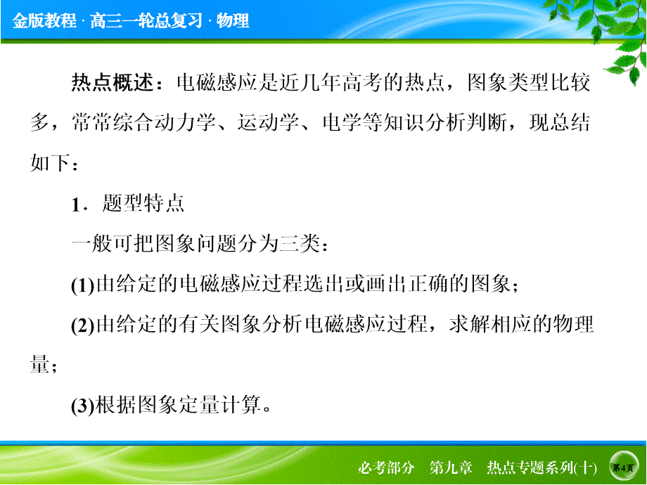 热点专题系列10电磁感应中的三类图象问题_第4页