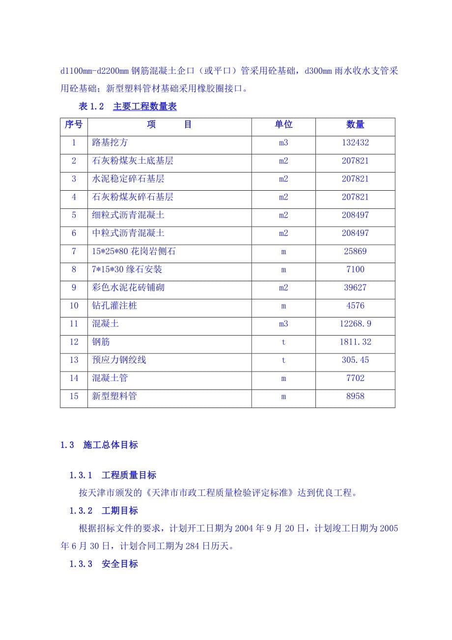 天津快速路西北纵21标施工组织定_第5页