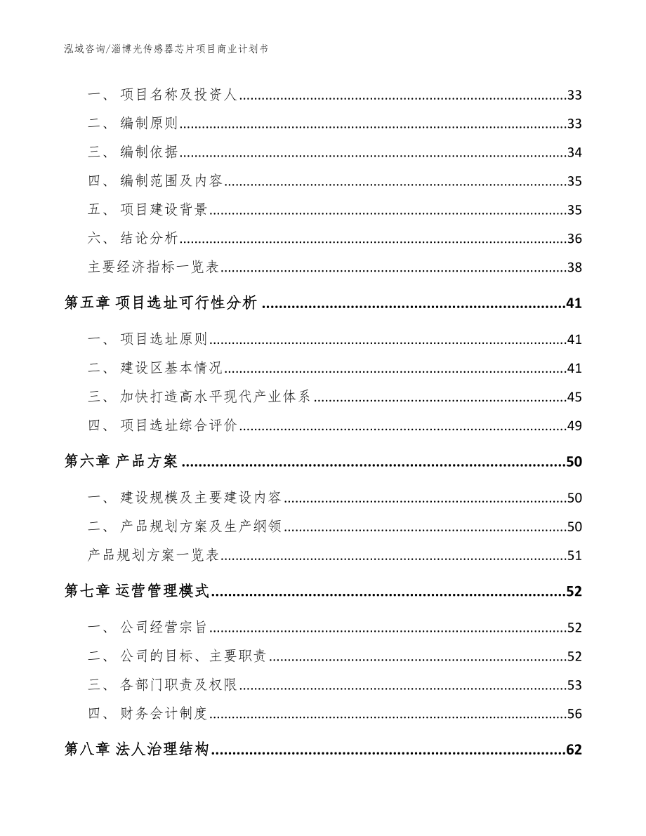 淄博光传感器芯片项目商业计划书【模板参考】_第3页