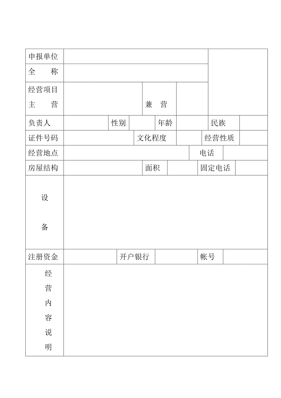 文化娱乐经营活动申请审批表_第2页