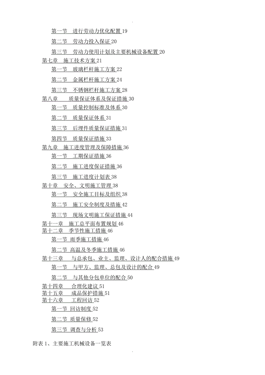 栏杆工程施工组织方案[技术标]56页_第2页