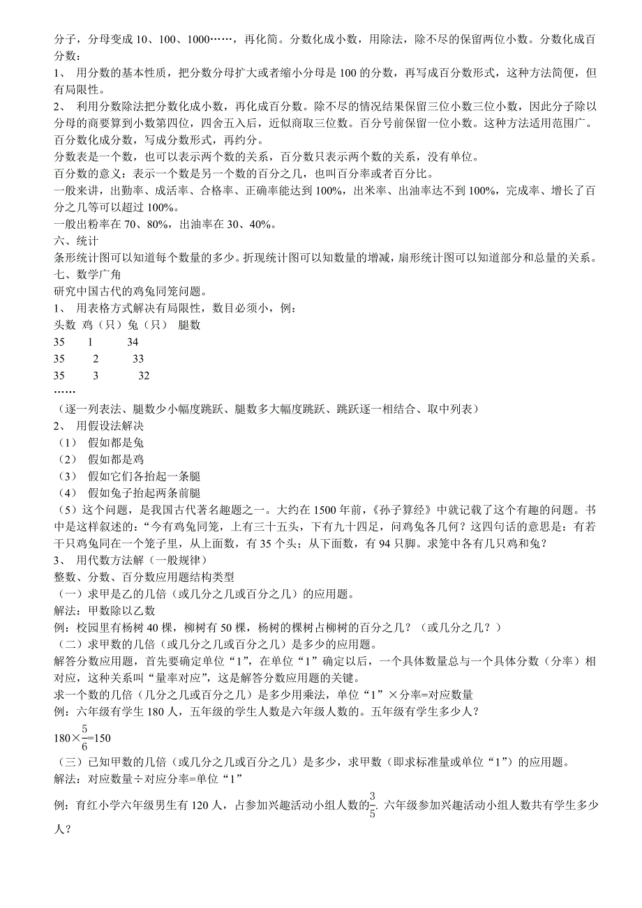 小学六年级上数学知识点整理.doc_第3页