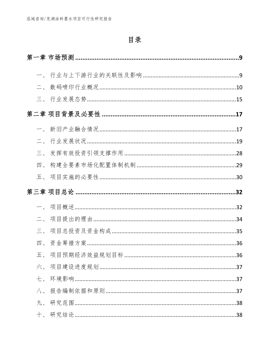 芜湖涂料墨水项目可行性研究报告_第2页
