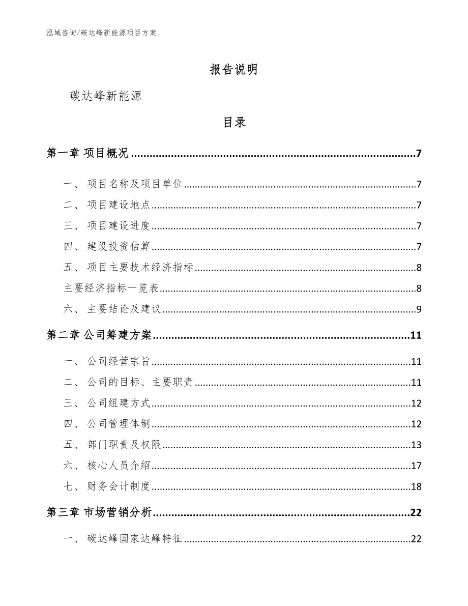 碳达峰新能源项目方案_模板范本_第2页