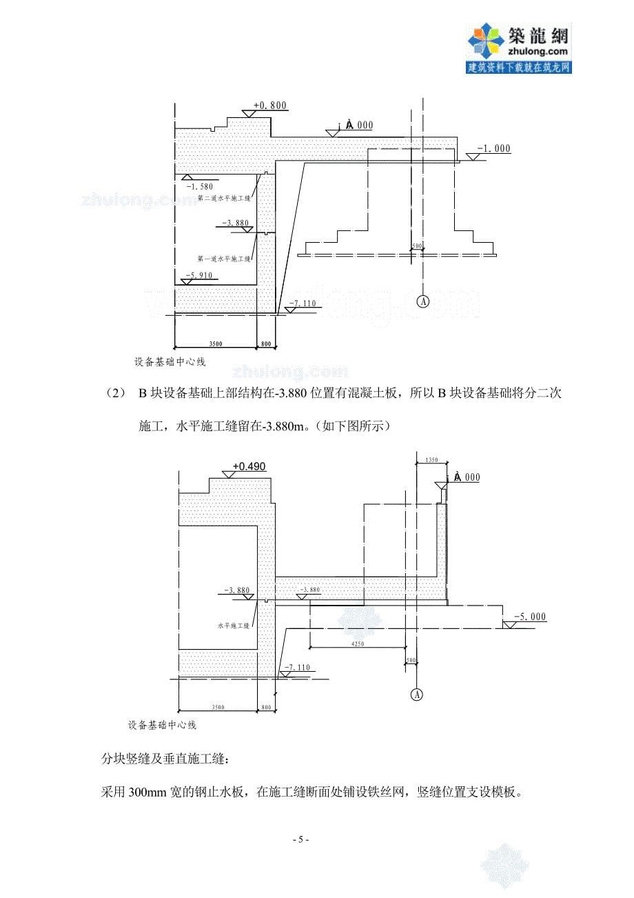 某大型钢铁厂设备基础施工组织设计_第5页