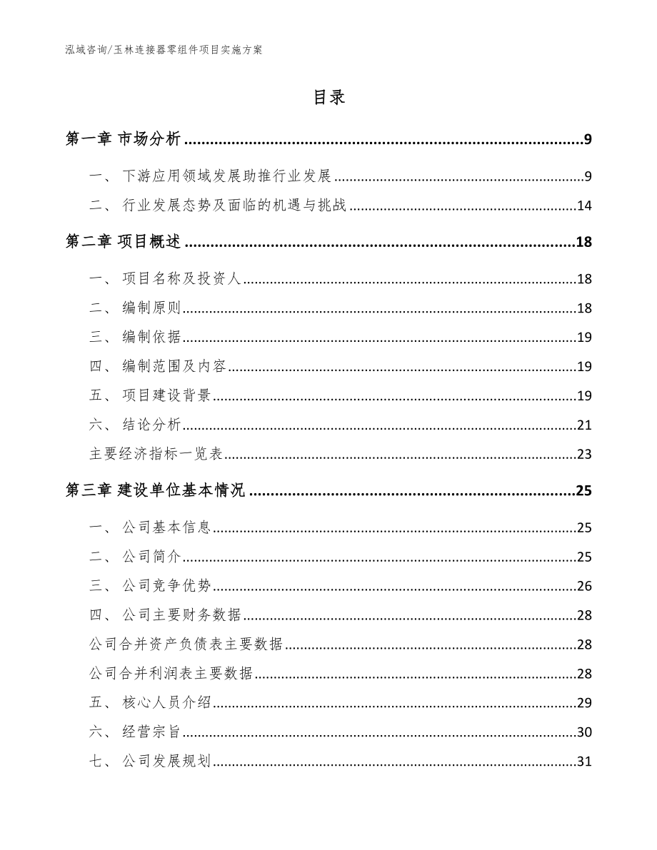 玉林连接器零组件项目实施方案（参考范文）_第2页