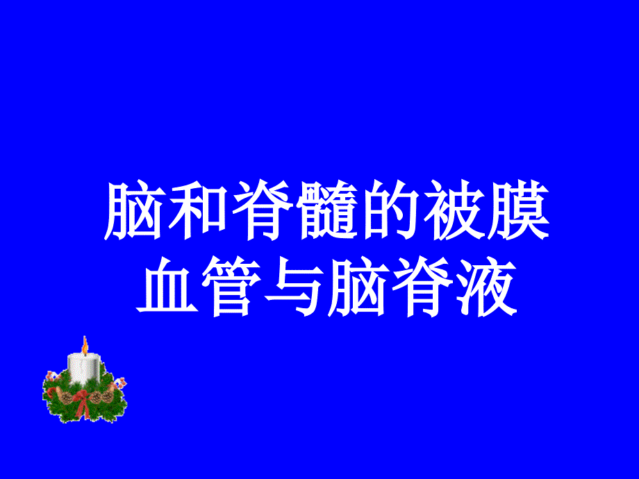 解剖学脑和脊髓被膜血管及脑脊液循环_第1页