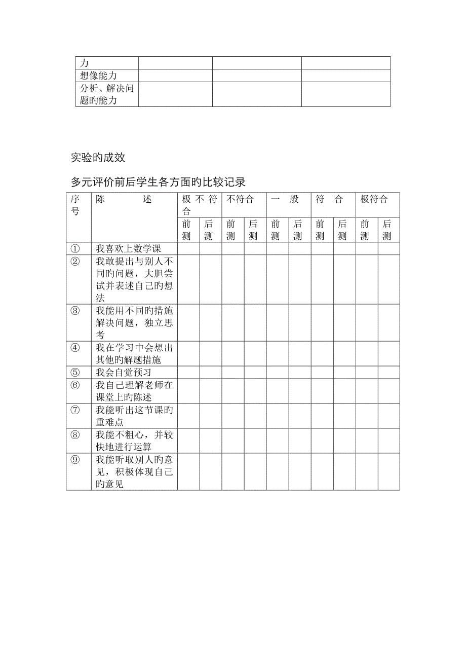 学生的自我评价的表格_第5页