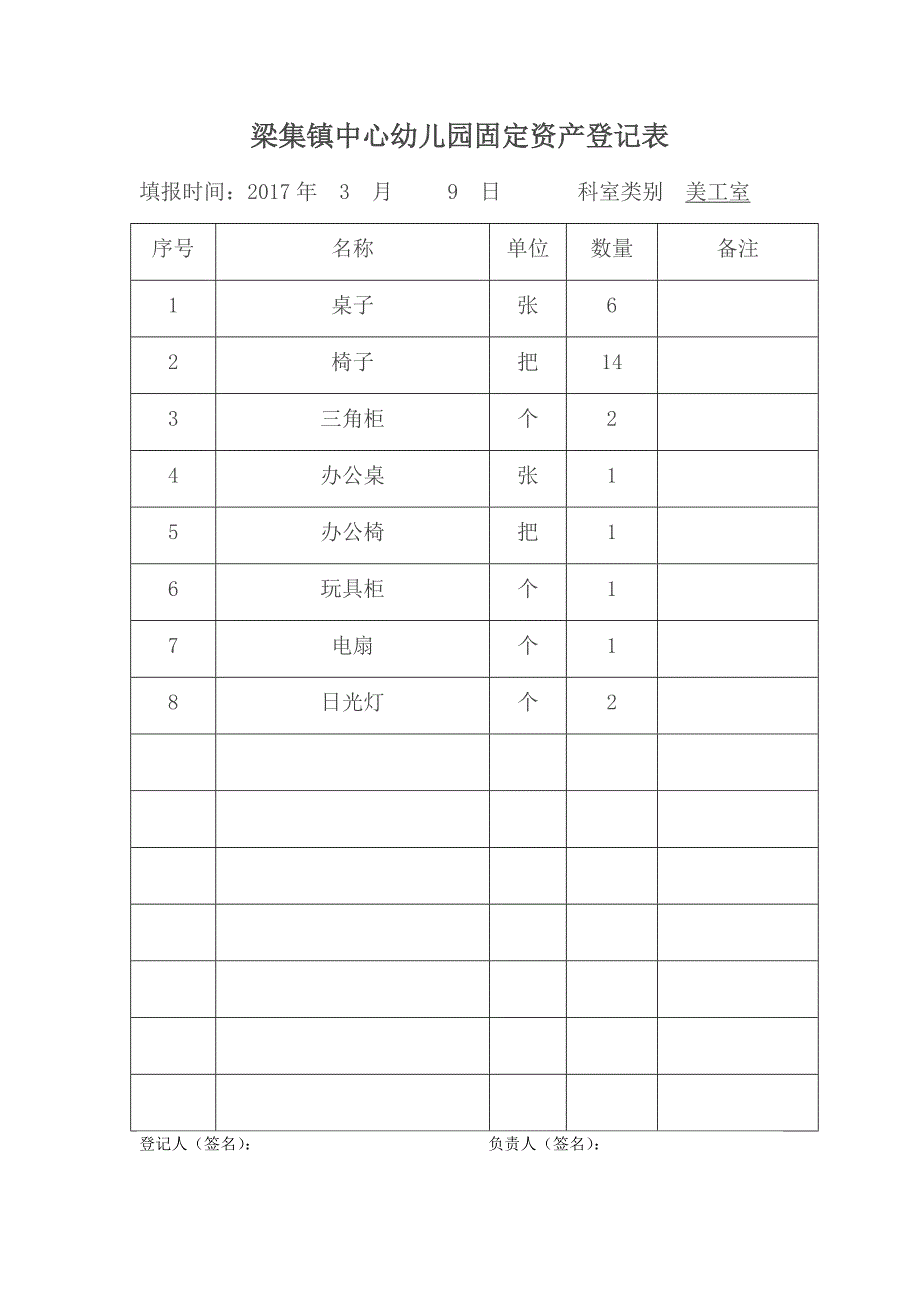 中心园固定资产登记表_第2页