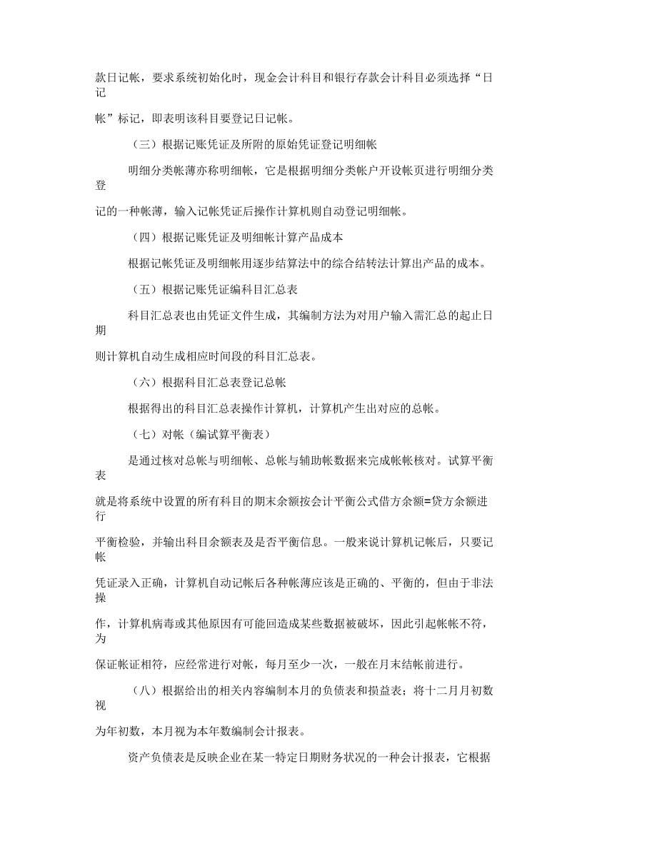 公司会计电算化实习报告_第5页