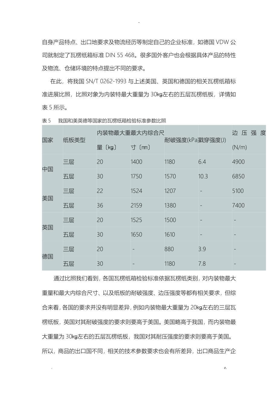 瓦楞纸箱检验标准要求及注意事项_第5页