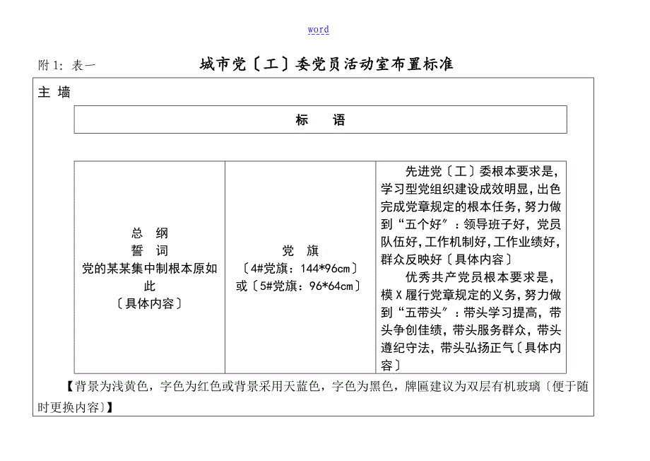 附1：党员精彩活动室布置示例_第1页