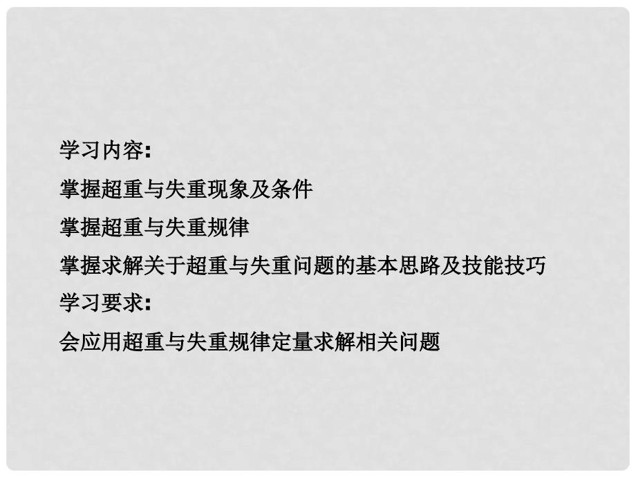 高中物理 6.4 超重与失重课件21 鲁科版必修1_第2页