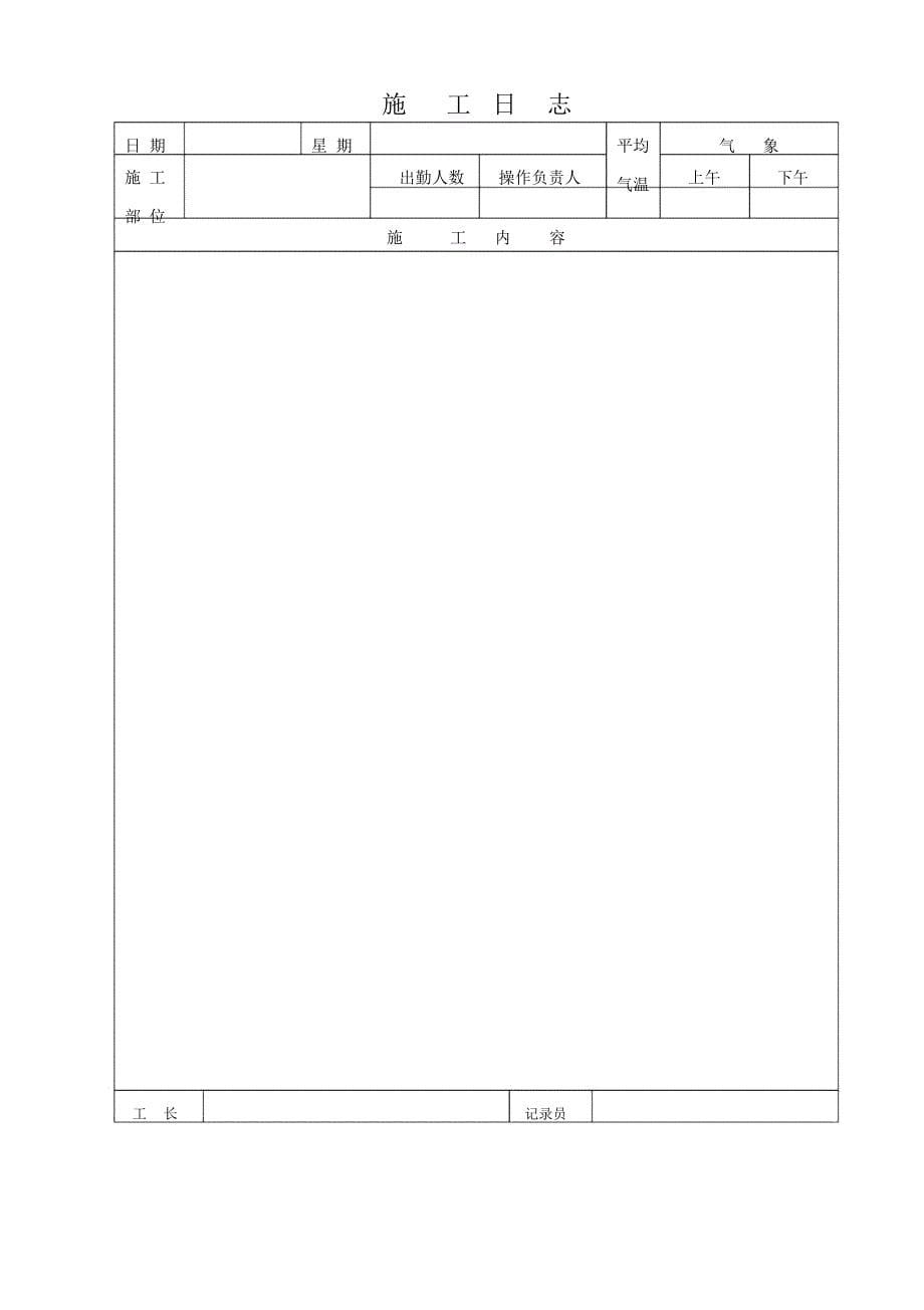 四川省建筑工程资料表格_第5页