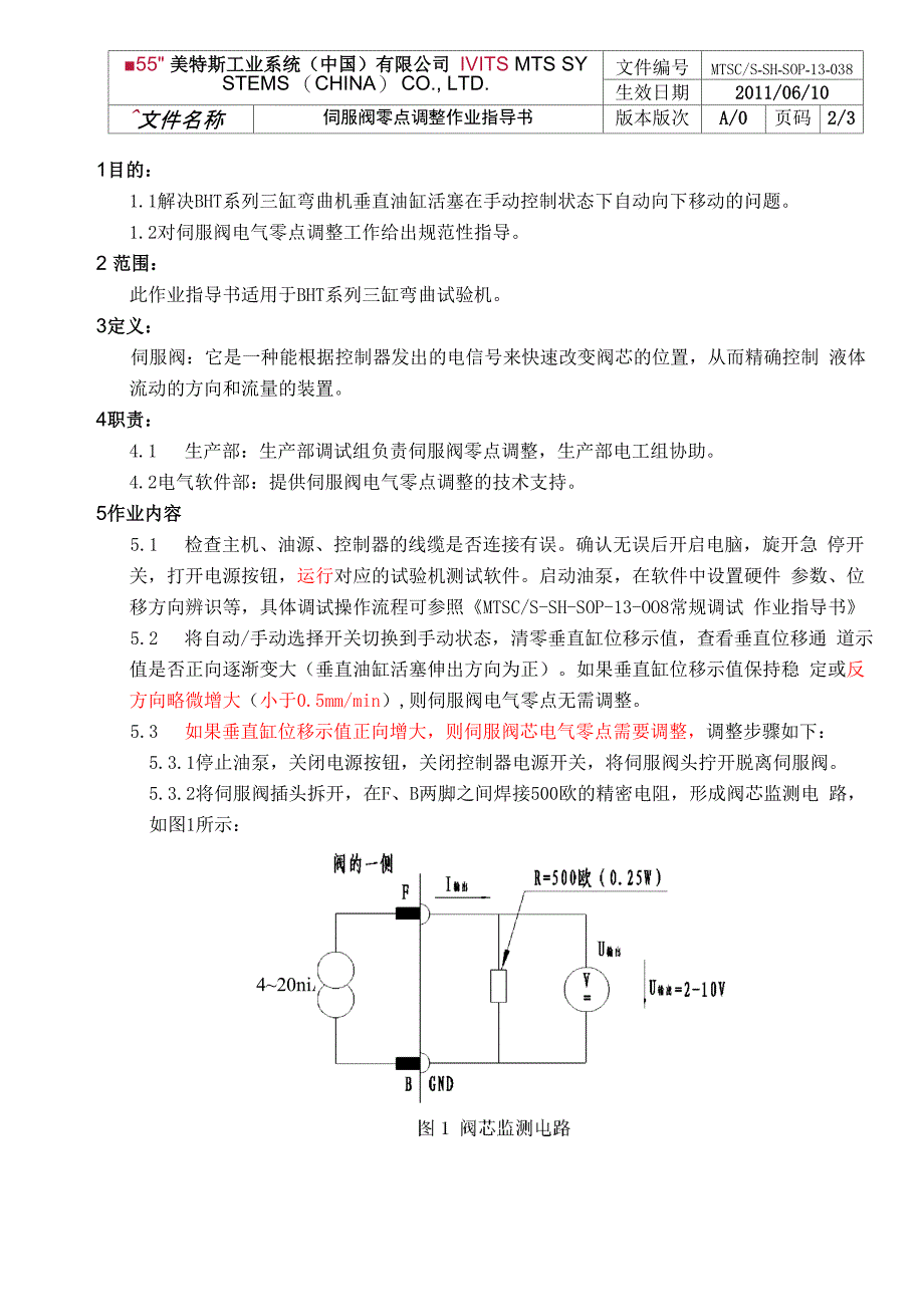 伺服阀零点调整指导书_第2页