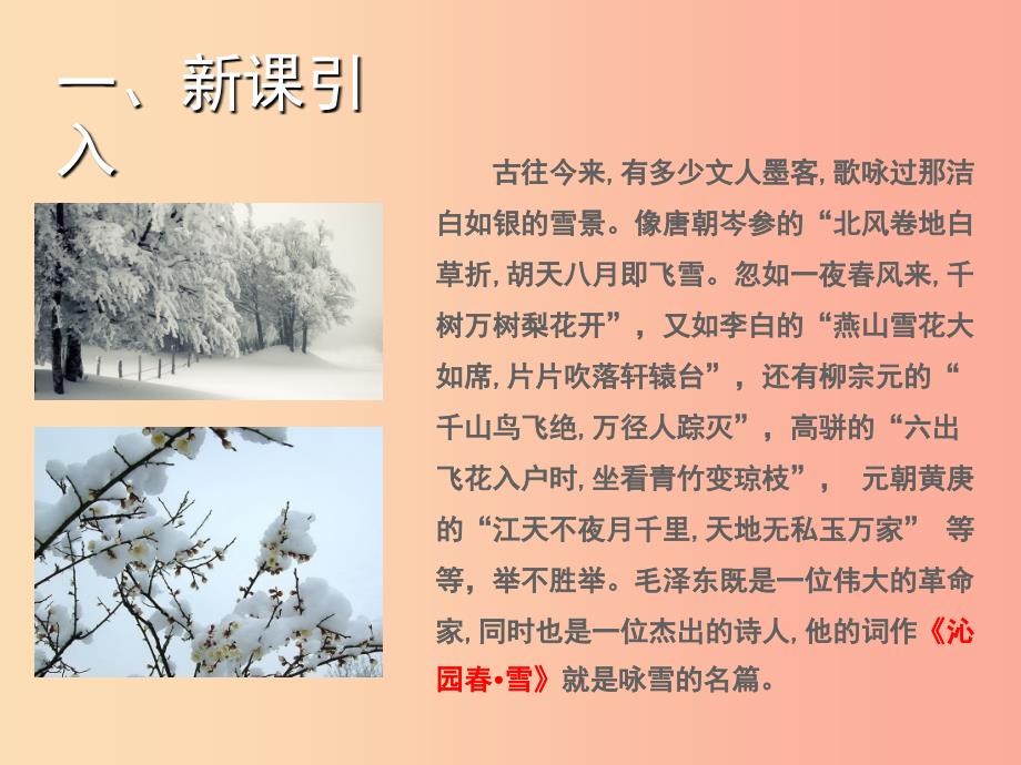 九年级语文上册第一单元1词两首沁园春雪课件语文版.ppt_第2页