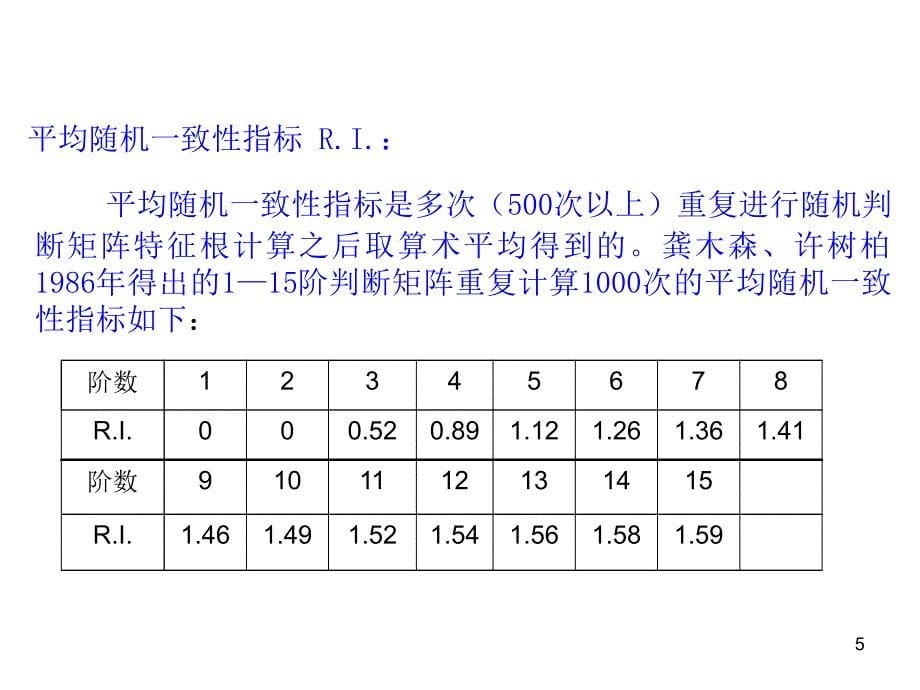 判别矩阵的一致性PPT优秀课件_第5页