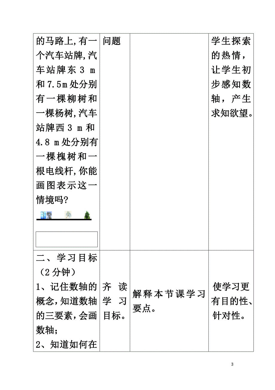 河北省石家庄市赞皇县七年级数学上册1.2.2数轴教案（新版）新人教版_第3页