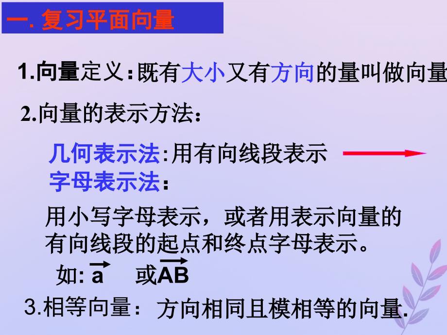 高中数学第二章空间向量与立体几何2.1从平面向量到空间向量课件3北师大版选修21_第2页