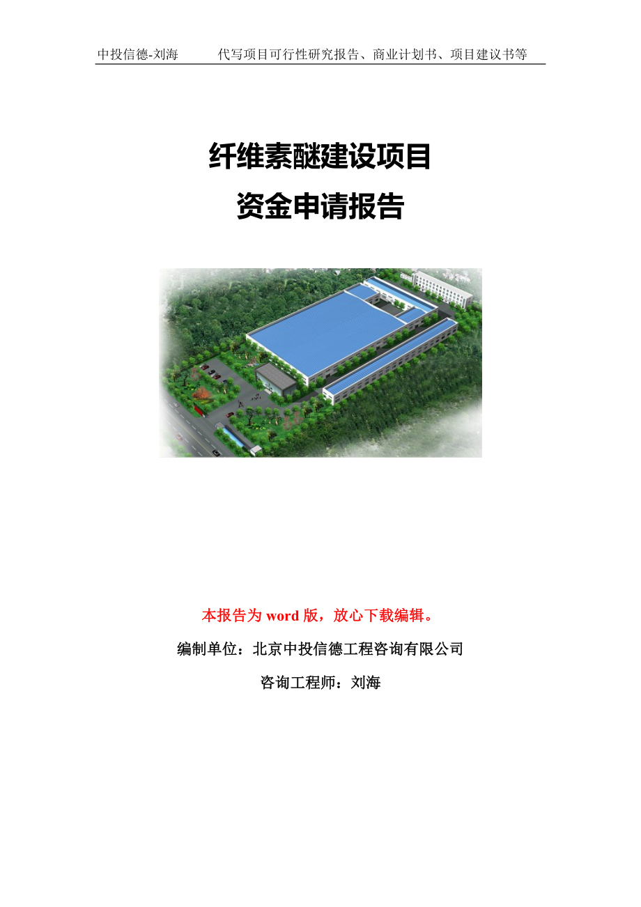 纤维素醚建设项目资金申请报告模板定制_第1页