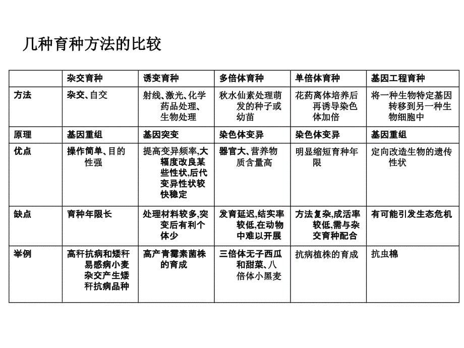 6.1杂交育种与诱变育种课件杨明明_第5页