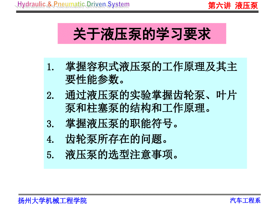 液压与气压传动 第六讲 液压泵_第3页